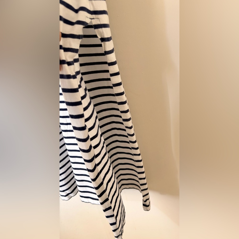 Lands' End Sailor Striped Long Dress Size L 14-16 W/ Pockets & SideSlits - Picture 7 of 8